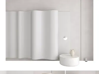 Decorative wall panel set 94 3D model