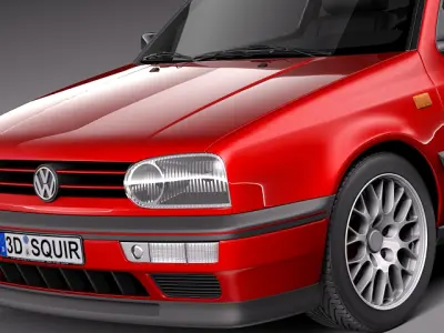 Volkswagen Golf Mk3 GTi -1991-1997 3D model