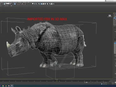 Rhino rhinoceros 3D model buy