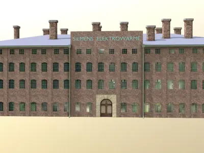 Siemens Fabrik warehouse 1938 ww2 3D model