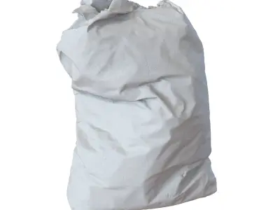 Dry building mix Low-poly 3D model