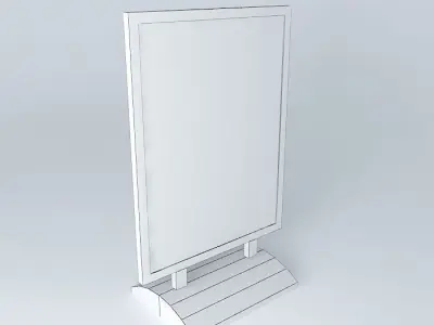 Outdoor stand type 1 Statoil Fuel%26Retail Free 3D model