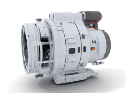 Futuristic Engine Model Pack for SciFi Projects Low-poly 3D model