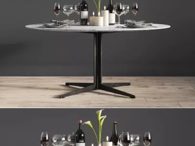 Graceland Dinning Table Lemamobili 3D model
