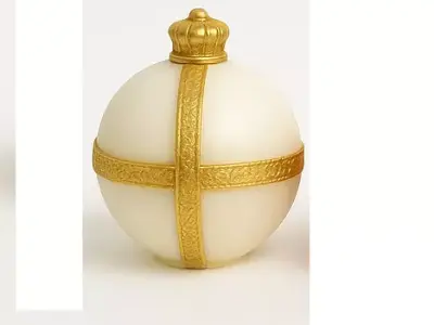 Royal Crown Ornament Elegant Spherical Decorative Model 3D print model