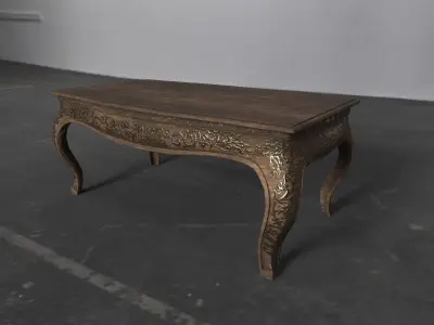 Ornate Table Low-poly 3D model