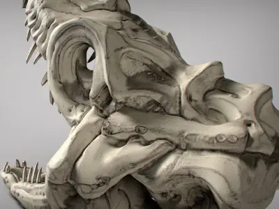 Fossil Series - Hornless 3D print model