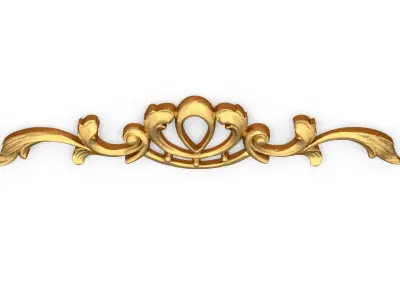Classic decor ornament 327 3D model