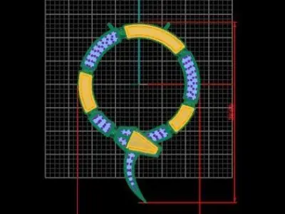 pendant snake 3D model