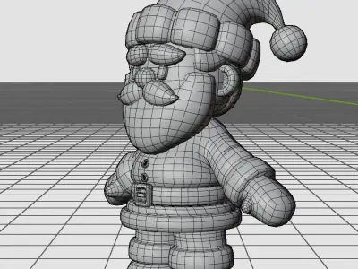 Santa Claus Low-poly 3D model