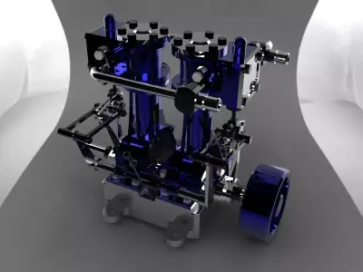 Twin Engine Free 3D model