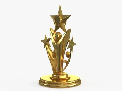 Award Trophy 14 Low-poly 3D model