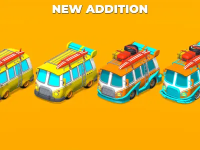 Vehicles Full Pack - Low Poly Cars - 100 Cars Low-poly 3D model