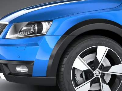 Skoda Octavia Scout 2015-2016 3D model