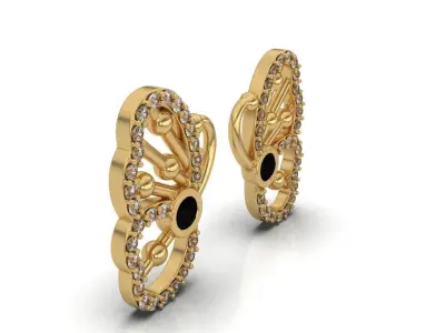 BUTTERFLY EARRINGS 3D print model