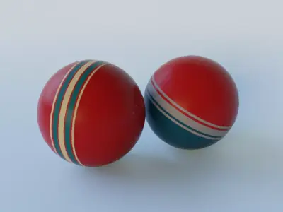 Soviet Toy Ball Free low-poly 3D model