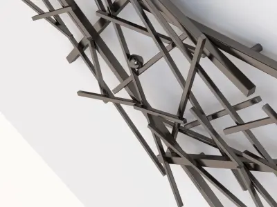 Jeff Owen Wall Sculpture artwork 3D model