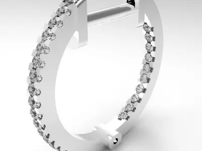 hoop earrings 3D print model