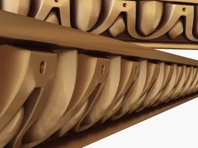 Ionic molding 3D model