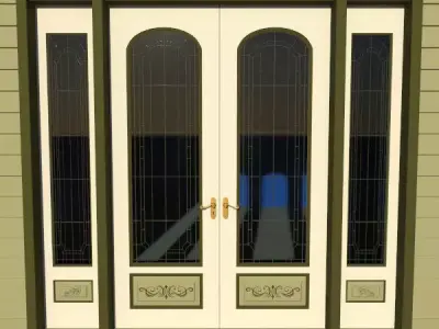 Victorian Double Door 1 3D model