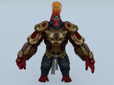 Gorilla Monkey kong 3D model