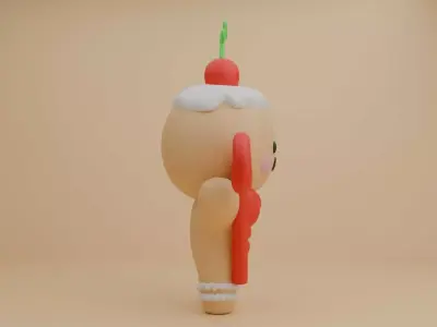 Christmas gingerbread cookie 10 3D print model