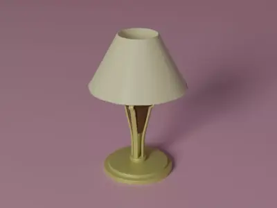 Fancy lamp Low-poly 3D model