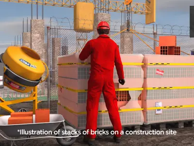 brick stack - 9 holes 3D model