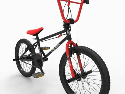 BMX Bike Low-poly 3D model