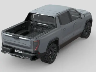 GMC Sierra EV 2024 Low-poly 3D model