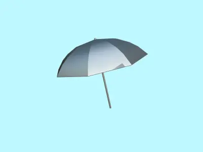 Beach Umbrella Free low-poly 3D model
