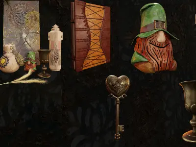 Decorative collection vol1 3D model