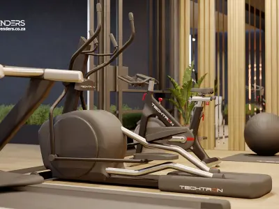 Corona - C4D Scene files - Gym 3D model