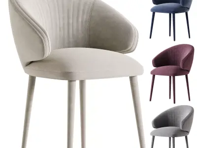 Cardinale Dining Chair 3D model