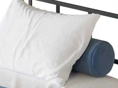 Metal Triple Bunk Beds 3D model