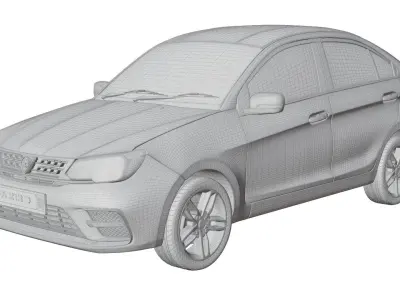 Proton Saga 2019 3D model