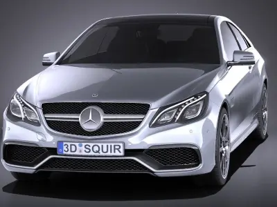 Mercedes-Benz E63 AMG Coupe 2015 VRAY 3D model