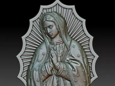 Virgin of Guadalupe 3D model