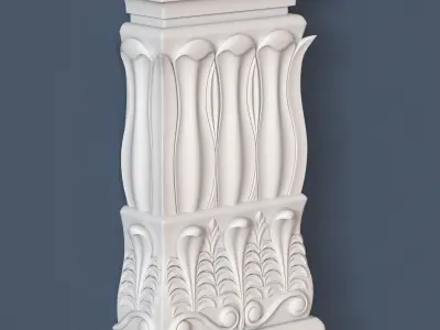 Pilaster Capital 3D model 2