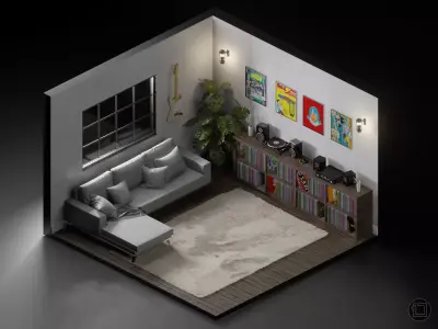 Records Room 3D model