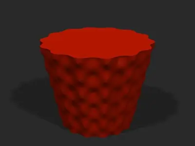 Cups and vases - wavy surface 3D print model