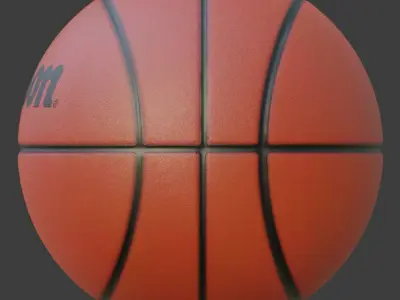 Wilson Basketball Low-poly 3D model
