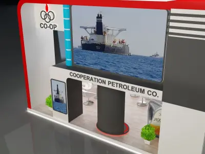 model Booth Exhibition Stand a229a 3D model