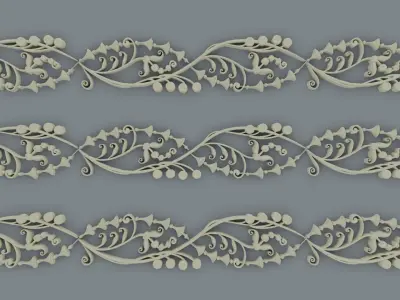 ornament baroque V7 3D model