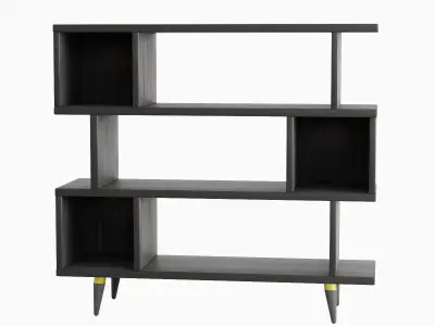 Modern Bookshelf 03  3D model