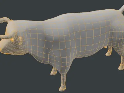 Spanish Bull-Taureau de tamargue  3D model