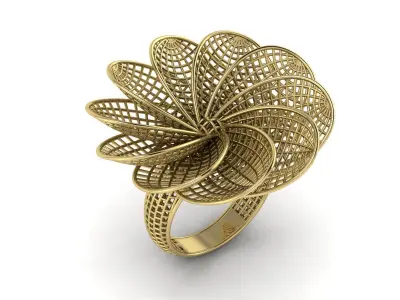 Collections 50 pcs Ultra Vision Ring Jewelry 3D print model