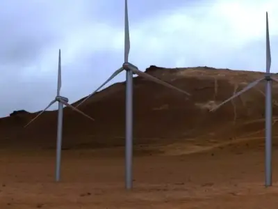 Wind turbine Free 3D model