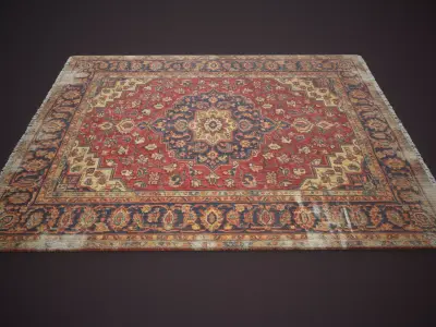 Vintage Rugs Collection Low-poly 3D model