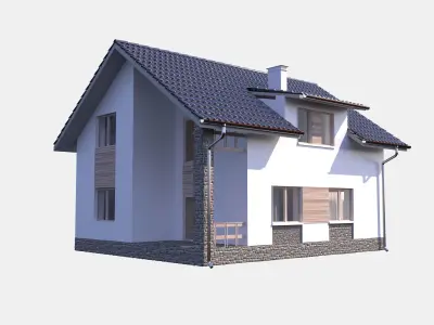 Modern House model Contemporary 3D model